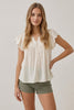 Embroidery Scalloped Detail Top