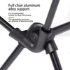 Folding camping chair with headrest. Lightweight, aluminum alloy, for travel and fishing. Outdoor furniture.