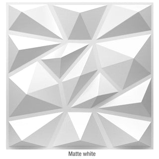 Buy c-matte-white 30x30cm  Non-Self-Adhesive 3D Wall Sticker