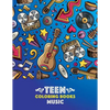 Teen Coloring Books: Music: Detailed Designs Of Guitars, Violins, Drums And More, Stress Relief Patterns, Coloring Book For Older Girls, Boys & Teenag - Paperback