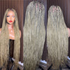 Dark Root Honey Blonde Braids Wig