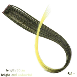 Buy 64h Synthetic Rainbow Highlighted Hair