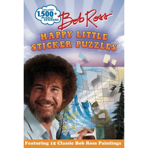 Bob Ross Happy Little Sticker Puzzles - Paperback