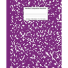 Marbled Composition Notebook: Purple Marble Wide Ruled Paper Subject Book - Paperback