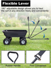 Heavy Duty Poly Garden Dump Cart – 600 lb Capacity, 10" Pneumatic Tires
