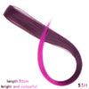 22 Inch Synthetic Colored Highlight Hair Extensions