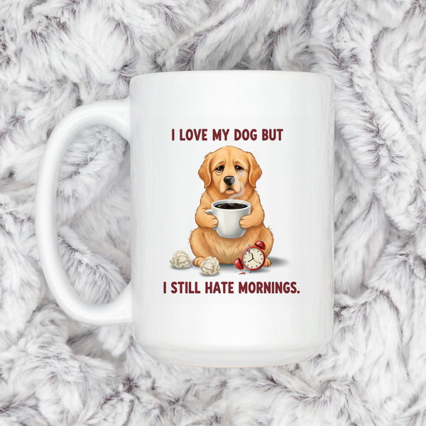 Funny Dog Lover Mug - Dishwasher Safe Ceramic Mug | Pet Lover Coffee Cup, Morning Humor