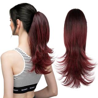 Buy 2tt118 Synthetic Claw Clip in Ponytail Hair Extensions Hairpiece 14&quot;