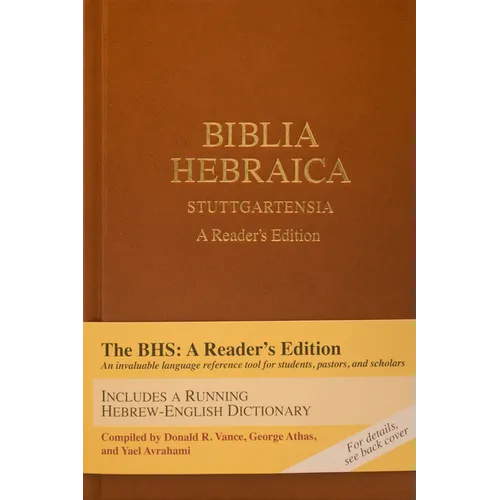Biblia Hebraica Stuttgartensia (Bhs), a Reader's Edition, Hardcover (Hardcover) - Hardcover