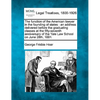 The Function of the American Lawyer in the Founding of States: An Address Delivered Before the Graduating Classes at the Fifty-Seventh Anniversary of - Paperback