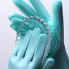 2PCS Cleaning Sponge Gloves Multifunction Silicone Cleaning Magic Gloves Dish Washing Gloves For Kitchen Household Plate Washing  Reusable Cleaning Gloves For Housework