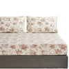 DaDa Bedding Hint of Mint Floral Cotton Fitted Sheet Set