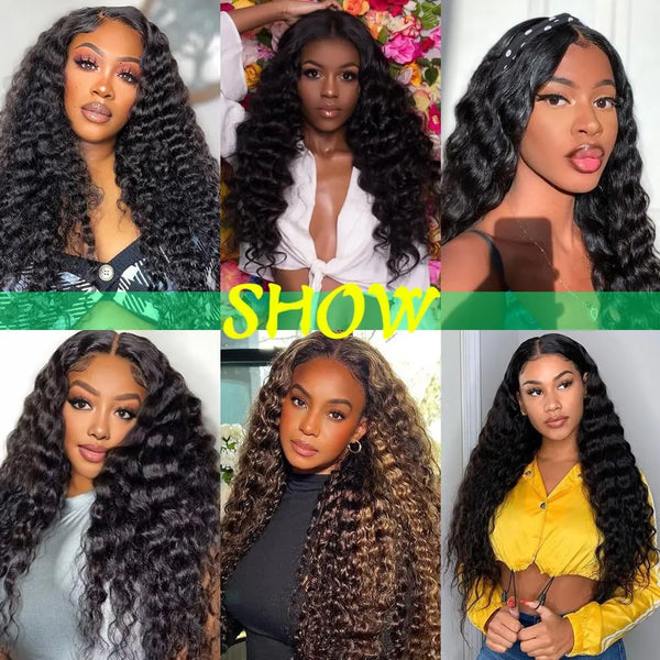 Deep Wave Clip Ins Human Hair Extensions