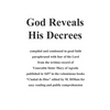 God Reveals His Decrees: "Ciudad de Dios" published 1657 edited for easy reading and popular consumption - Paperback
