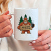 Funny Bigfoot Coffee Mug – Camping Humor Mug With Humorous Coffee Quote