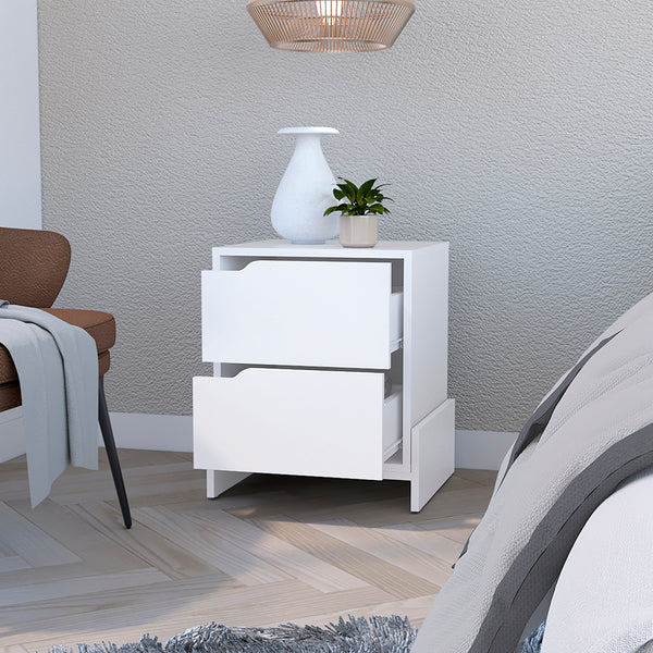 Nightstand Brookland, Bedroom, White