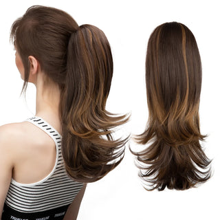 Buy 6h27 Synthetic Claw Clip in Ponytail Hair Extensions Hairpiece 14&quot;
