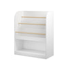 Kids Bookshelf with 3-Tier Front-Facing Display & Toy Storage