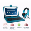 Emerson 9” Quad Core Tablet with Android 14 Turquoise - Refurbished