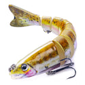 12.8cm-18g Lifelike Multi Jointed Sinking Wobblers Fishing Lures Pike Swimbait Crankbait Minnow Trout Bass Fishing Tackle Baits