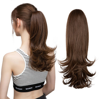 Buy 8 Synthetic Claw Clip in Ponytail Hair Extensions Hairpiece 14&quot;
