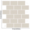 Strong Adhesive Subway Tiles Vinyl Wallpaper Peel and Stick