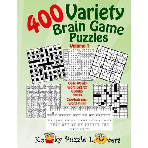 Variety Puzzle Book, 400 Puzzles, Volume 1 - Paperback