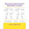 Belgian Malinois Memory Game: Color - Cut - Play - Paperback