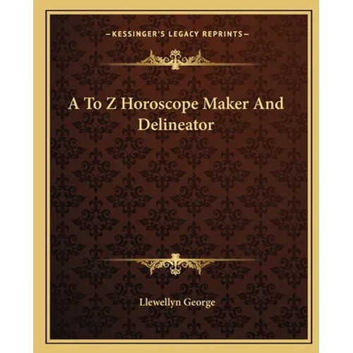 A To Z Horoscope Maker And Delineator - Paperback