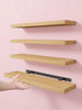 Floating Shelves Set of 4 – 15.8" Wall Shelves with Invisible Brackets