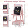 Double-Sided Kids Art Easel with Chalkboard & Whiteboard