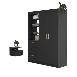 Kenya 2 Piece Bedroom Set, Black