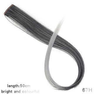 Buy 67h Synthetic Rainbow Highlighted Hair