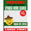 1000 Puzzle Book for Adults Spanish Word Search 100 Puzzles: Great Way to Improve Your Spanish Language Skills - Great Word Finds Puzzles with the Mos - Paperback