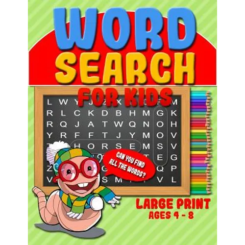 Word Search for Kids: 50 Easy Jumbo Word Search Puzzle Book & Large Print Word Find Puzzles for Kids (Ages 4 - 8) - Paperback