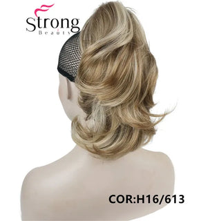 Buy h16-613 12&quot; Dual Use Curly Styled Clip in Claw Ponytail Hair Extension Synthetic Hairpiece 125g With a Jaw/Claw Clip