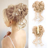 Messy Curly Fluffy Hair Bun Clip in Ponytail Hair Extensions