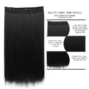 14-30Inch 60-100g Straight Clip in Human Hair Extensions One Piece With 5Clips Brazilian Remy Human Hair Natural Color Extension