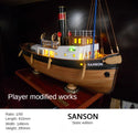 1/50 Wooden Tugboat Model Assembly Kit DIY SANSON Adult Building Model Toy Birthday Gift Collection Decoration