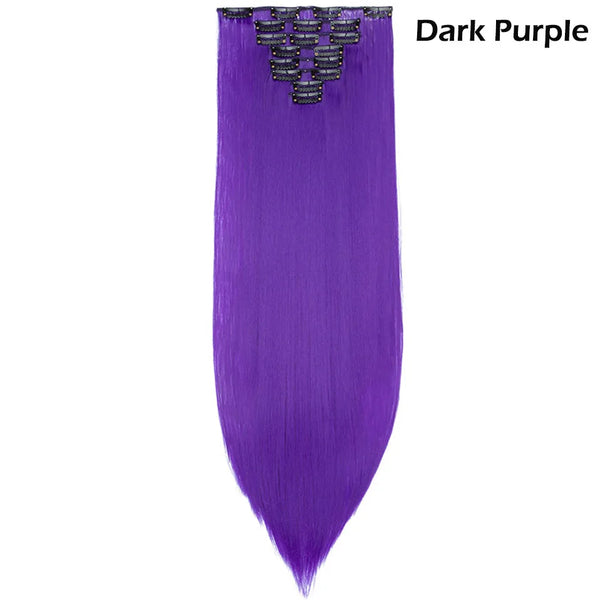 Long Straight Clip in on Hair Extensions
