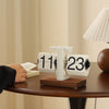 Retro flip digital clock, battery - powered mechanical clock for home & office decor