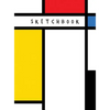 Sketchbook: Neoplasticism Abstract Art Draw, Doodle, or Sketch - Hardcover