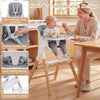 4-in-1 Convertible Baby High Chair with Adjustable Tray