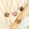 Cushion Glitter Necklace