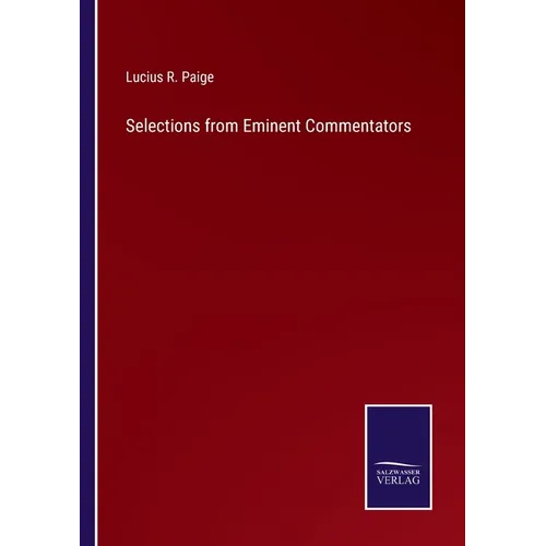 Selections from Eminent Commentators - Paperback
