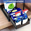 2-Piece Under Sink Organizer with Sliding Shelves – Multi-Purpose Storage Rack