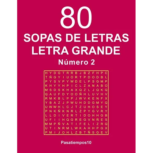 80 Sopas de letras Letra Grande - N. 2 - Paperback