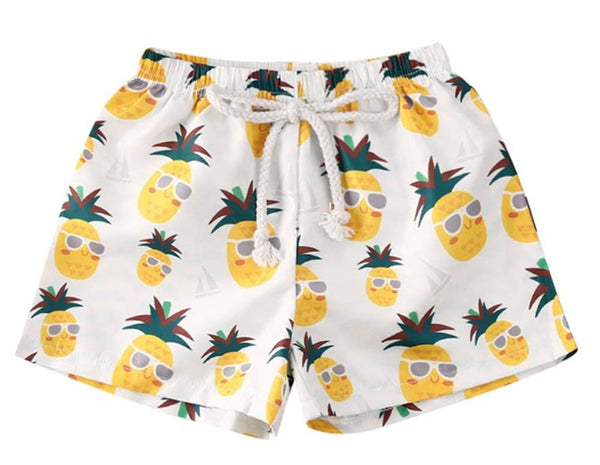 Styles I Love Baby Toddler Beach Pineapple Swim Shorts Bathing Suit Beach Pool Swimwear Little Boy Swim Trunks