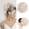 Messy Curly Fluffy Hair Bun Clip in Ponytail Hair Extensions