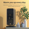 500W Portable Ceramic Space Heater with Safety Tip-Over Protection – Square Design